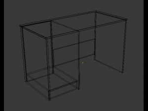 computer table 3D Model