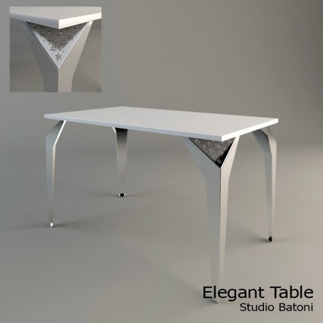 elegant table by studio batoni 3Dモデル .c4d .max .obj .3ds .fbx .stl .blend