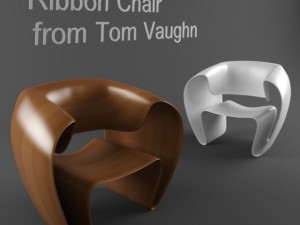 ribbon chair from tom vaughn Model 3D