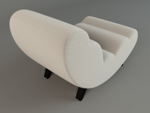 soft cloud chair by lisa widn 3D Model