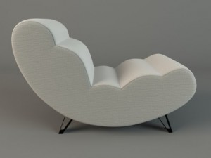 soft cloud chair by lisa widn 3D Model