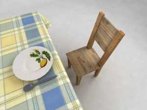 wooden table and chair 3D Model