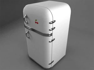 Alter K&uuml;hlschrank 3D Modell