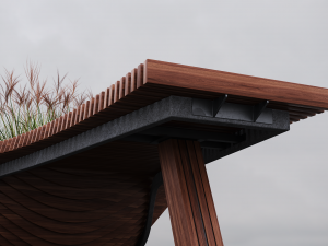 Modern Outdoor Bench 3D Model