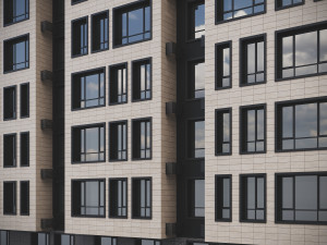 Modern Residential Building 018 3D Model