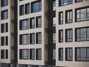 Modern Residential Building 018 3D Model