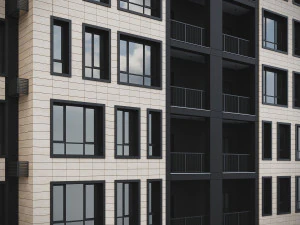 Modern Residential Building 018 3D Model