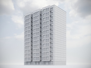 Modern Residential Building 018 3D Model
