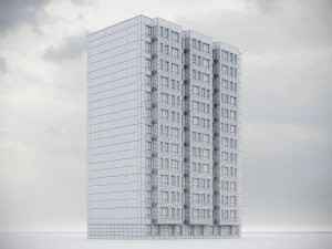 Modern Residential Building 018 3D Model