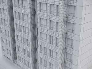 Modern Residential Building 018 3D Model