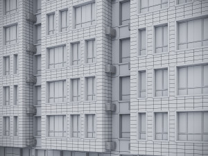 Modern Residential Building 018 3D Model