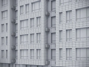Modern Residential Building 018 3D Model