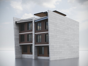 Modern Residential Building 017 3Dモデル