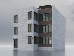 Modern Residential Building 017 3Dモデル