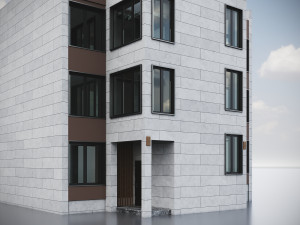 Modern Residential Building 017 3Dモデル