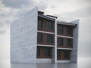 Modern Residential Building 017 3Dモデル
