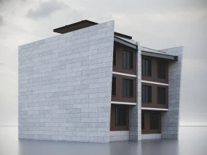 Modern Residential Building 017 3D Model