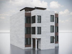Modern Residential Building 017 3Dモデル