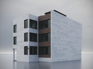 Modern Residential Building 017 3Dモデル