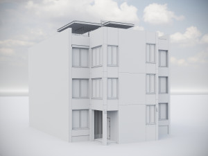 Modern Residential Building 017 3Dモデル