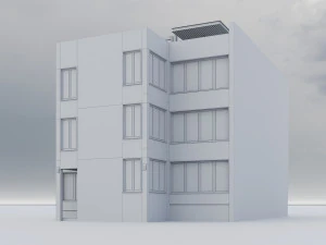 Modern Residential Building 017 3D Model