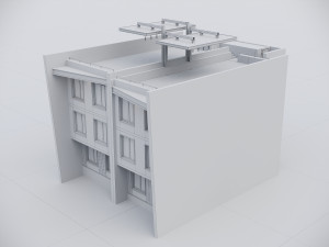Modern Residential Building 017 3Dモデル