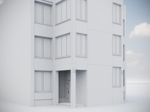 Modern Residential Building 017 3Dモデル