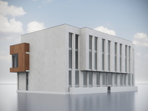 Modern Residential Building 016 Modello 3D