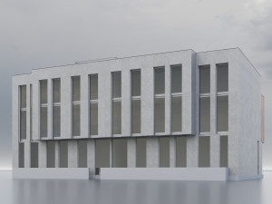 Modern Residential Building 016 Modello 3D