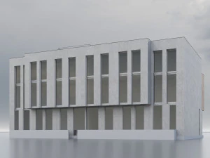 Modern Residential Building 016 3D Model