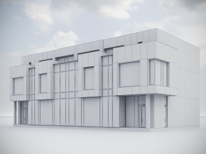 Modern Residential Building 016 Modello 3D