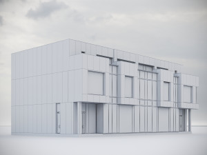 Modern Residential Building 016 Modello 3D