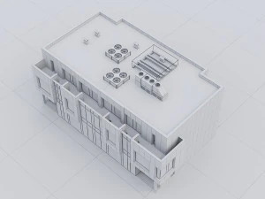Modern Residential Building 016 3D Model