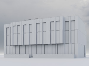Modern Residential Building 016 Modello 3D