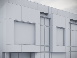 Modern Residential Building 016 Modello 3D