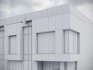 Modern Residential Building 016 Modello 3D