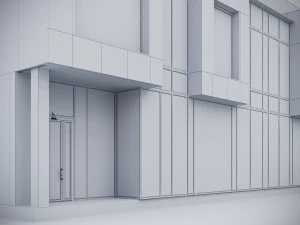 Modern Residential Building 016 3D Model