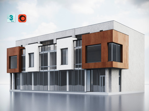 Modern Residential Building 016 3D Model