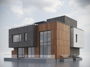 Modern Residential Building 015 3D Model