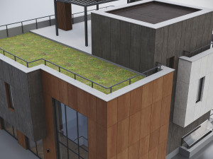 Modern Residential Building 015 3D Model