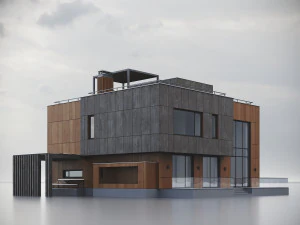 Modern Residential Building 015 3D Model