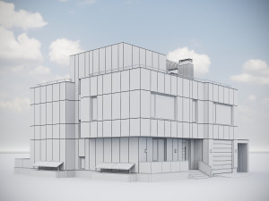 Modern Residential Building 015 3D Model
