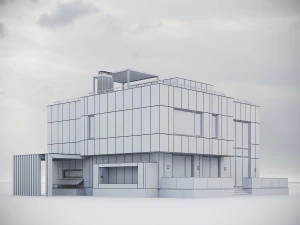Modern Residential Building 015 3D Model