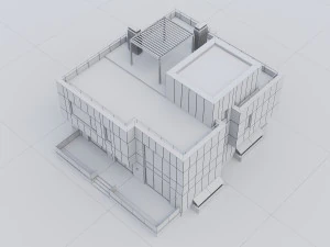 Modern Residential Building 015 3D Model