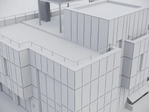 Modern Residential Building 015 3D Model
