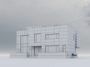 Modern Residential Building 014 3D Model