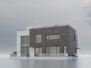 Modern Residential Building 014 3D Model