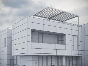 Modern Residential Building 014 3D Model