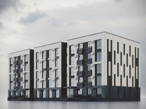 Modern Residential Building 013 3D Model