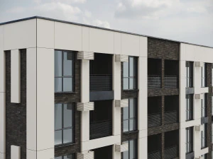 Modern Residential Building 013 3D Model